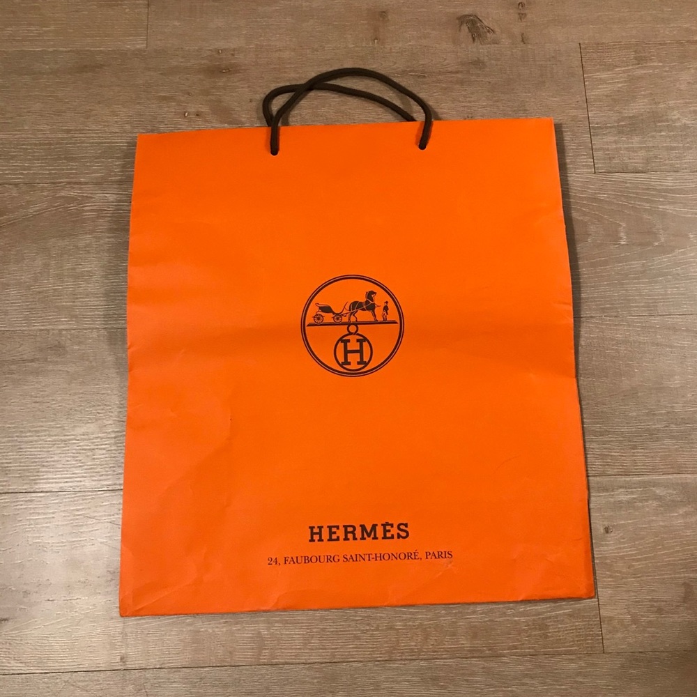 Hermes shopping bags 16.5”x18”